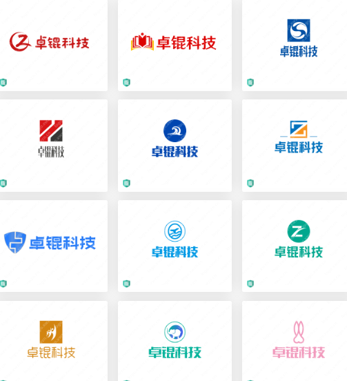 电子智能化行业logo设计案例：卓锟科技