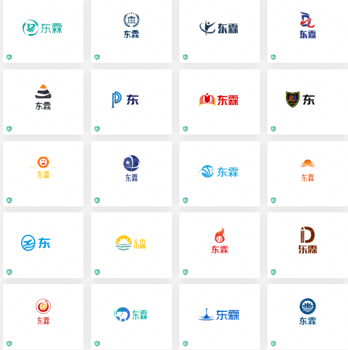 建设工程logo设计案例合集分享：东霖