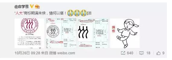 【注意!】人大商标没及时续展已无效!