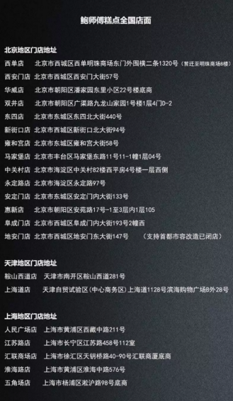 网红糕点鲍师傅引来全国上千家李鬼店 全面启动维权
