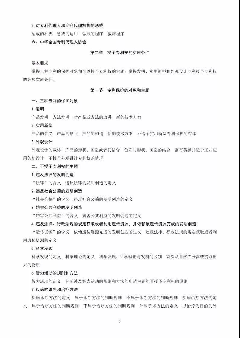 关于公布《2018年全国专利代理人资格考试大纲》的通知