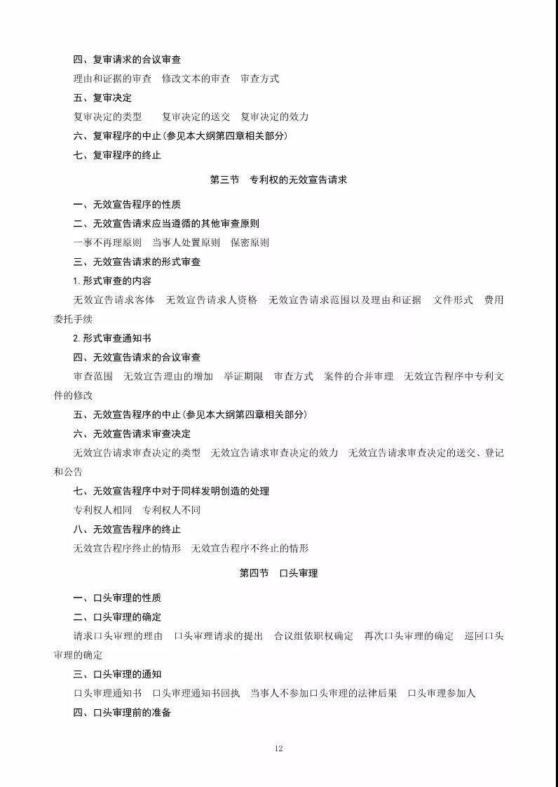 关于公布《2018年全国专利代理人资格考试大纲》的通知
