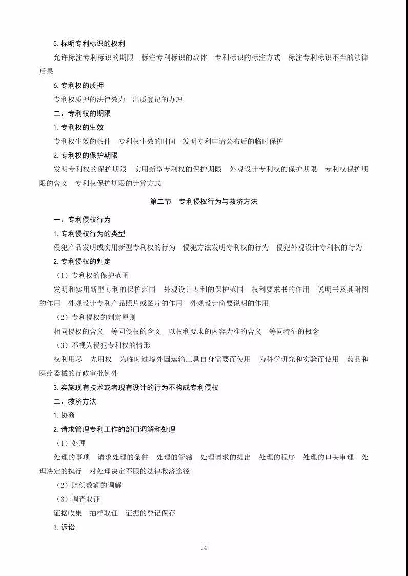 关于公布《2018年全国专利代理人资格考试大纲》的通知