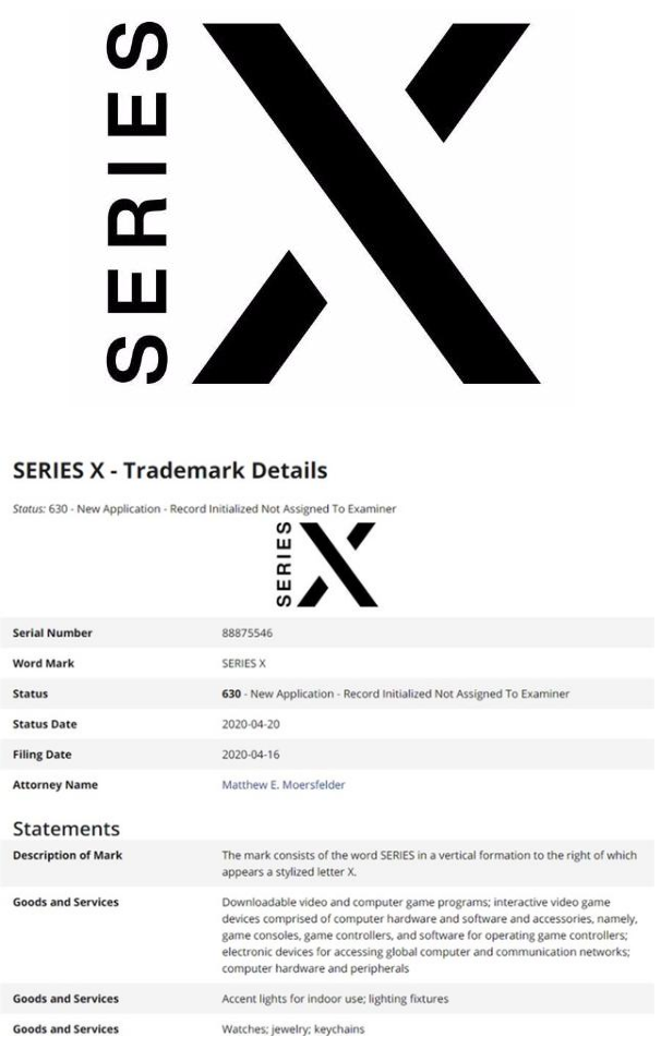 突出一个“X”：微软Xbox Series X商标曝光