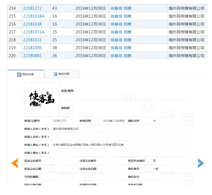 同样出自金庸小说，为何“侠客岛”成功注册了商标