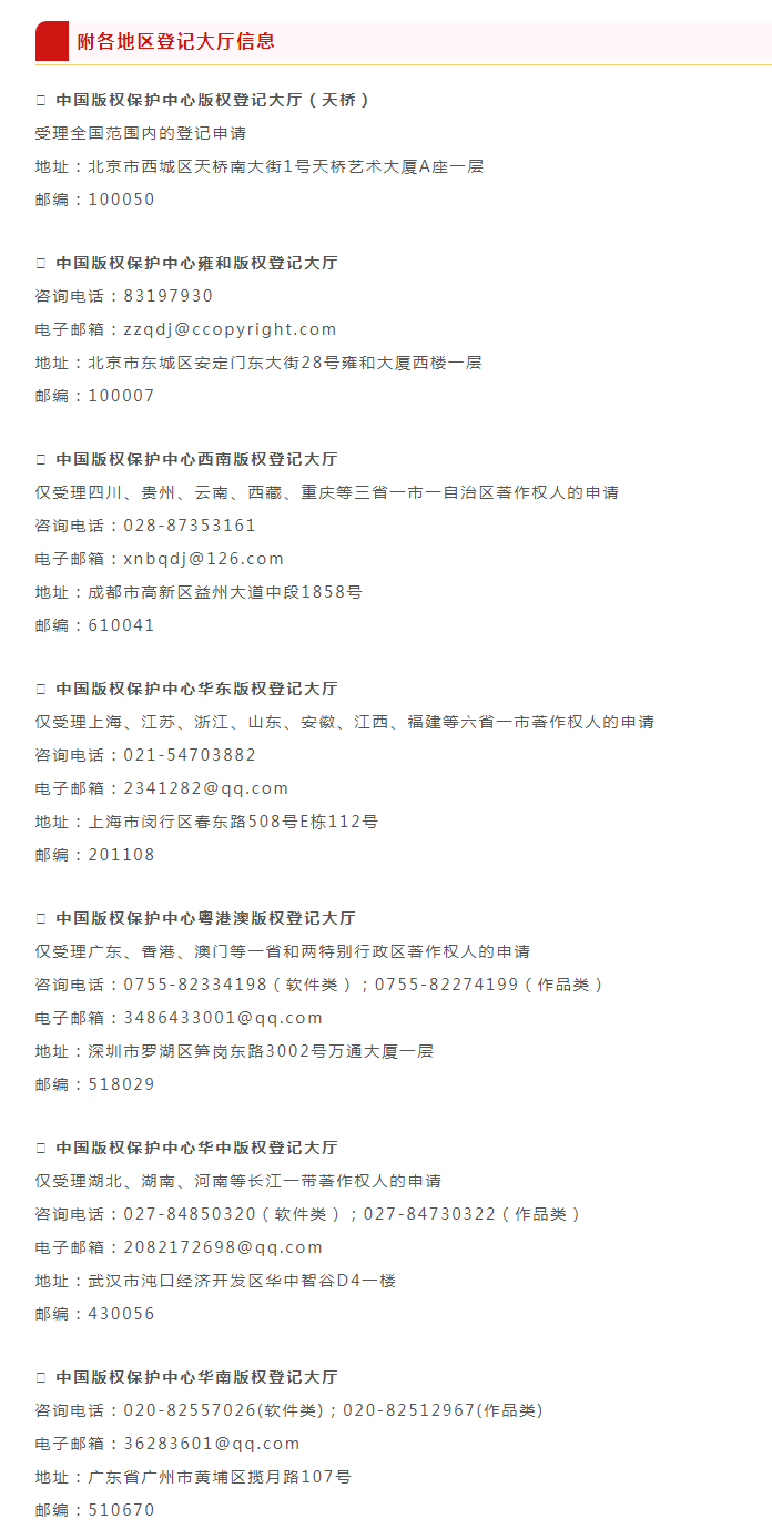 著作权登记去哪里？各地的版权登记大厅分别是哪些？官方机构别搞错啦~