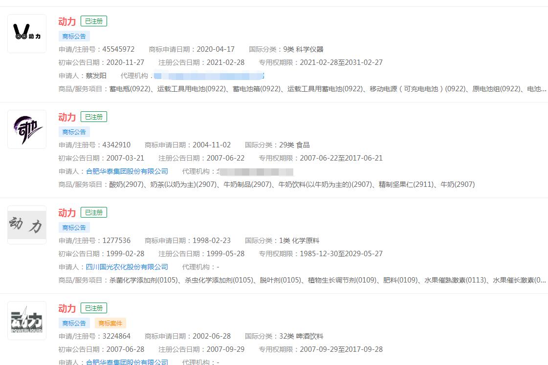 吉利汽车10亿成立动力总成公司，“动力”商标已被不同公司注册