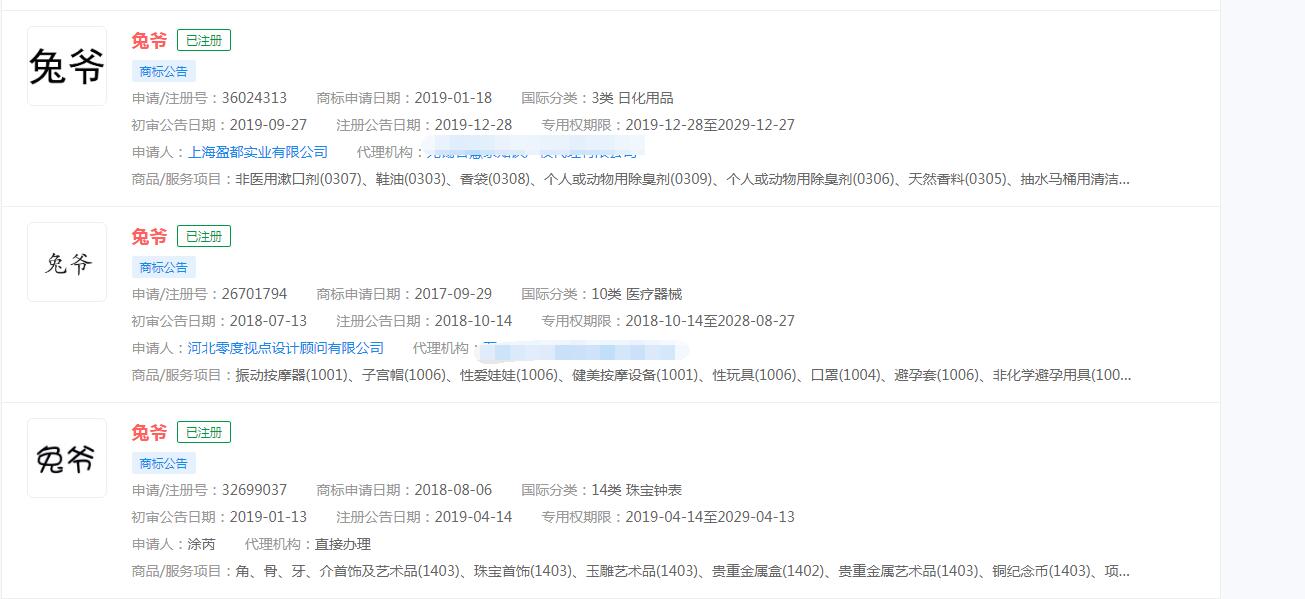 二锅头酒业投资成立兔爷酒业公司，“兔爷”已被不同公司注册商标
