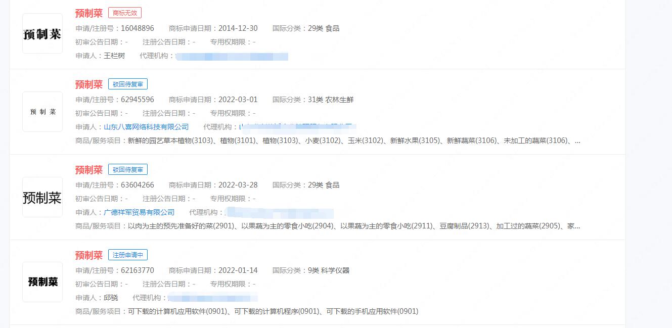 “预制菜”商标被驳回，#预制菜的未来在哪里#