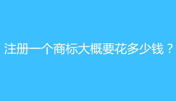 一品标局告诉你：注册一个商标大概要花多少钱？