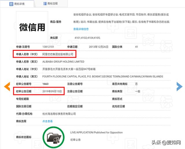 “微信用”商标已初审,阿里注册这枚商标要干啥?