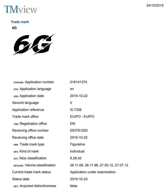 Vivo申请了6G商标,6G将实现每秒1 TB的速度和零延迟!