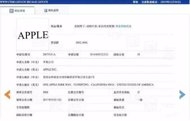 美国苹果输给中国苹果,两件商标不予注册!