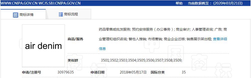 佛山纺企成功注册Denim Obsession等商标