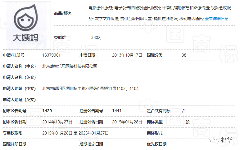 “大姨妈”为何就不能做商标了?