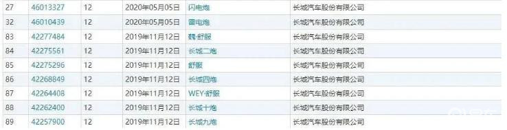 哈弗新车系就叫大狗,看注册商标感觉在下一盘大棋