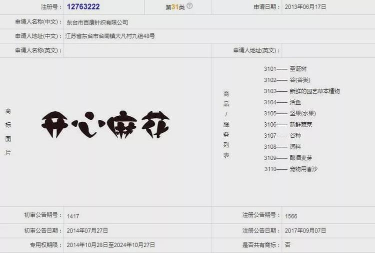 “开心麻花”商标被宣告无效,开心麻花:这个商标我已用13年!