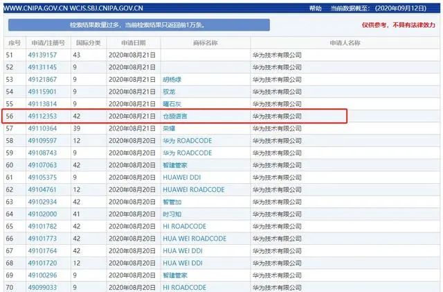 华为新增两件“仓颉语言”商标