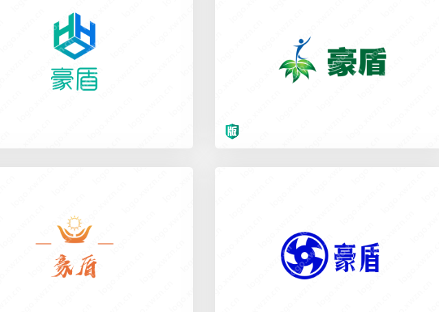 精致大气风格“豪盾”LOGO设计欣赏