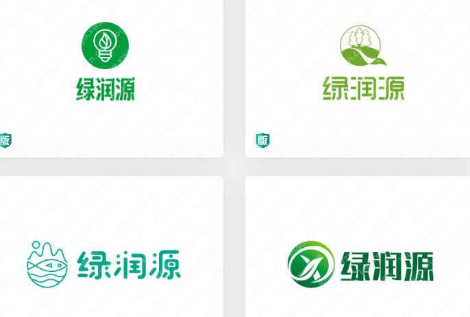 环保公司LOGO设计，绿润源