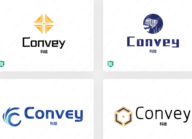 有寓意英文谐音logo设计作品欣赏：“Convey”——科绘