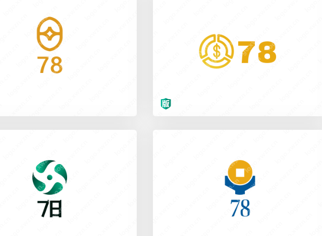 多款不同行业的数字logo设计，总有款适合您