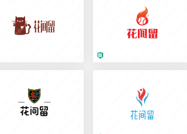 分享几个好看的花店LOGO【花间留】，让您爱上花店