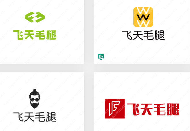 分享一组飞天毛腿logo作品，打造品牌凝聚力