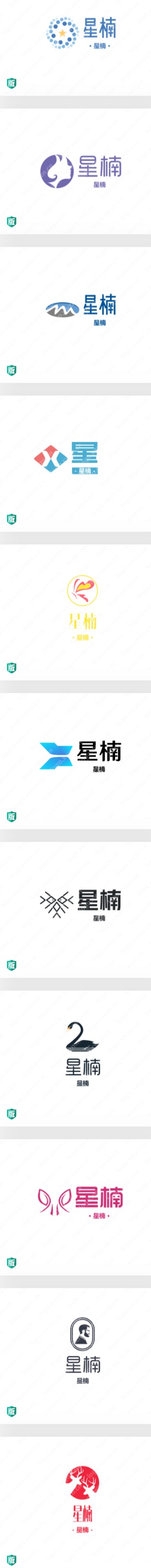 如何设计一个出色的“星楠”店铺logo设计