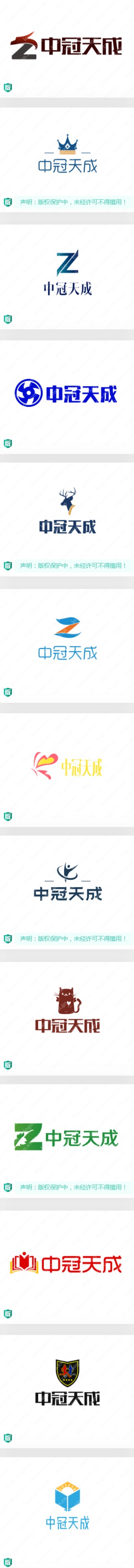 20款创意精美的“中冠天成”logo设计欣赏