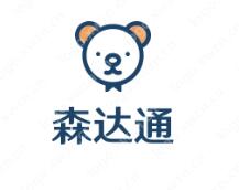 商业办公类logo设计：森达通，森寓意森林，体现环保的特点