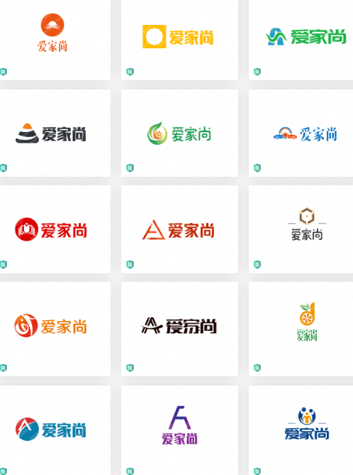 家用电器行业logo设计案例合集： 爱家尚