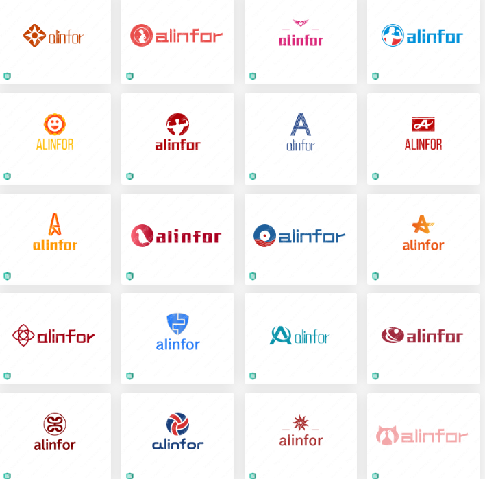 饰品行业logo设计案例合集：alinfor