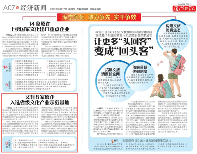 一品威客入选福建省文化产业示范基地
