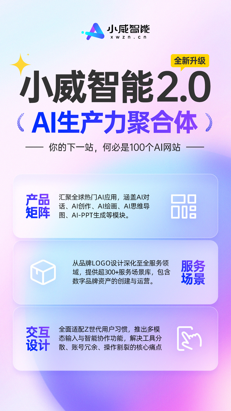 一品威客旗下小威智能全新升级 开启AI生产力聚合新篇章